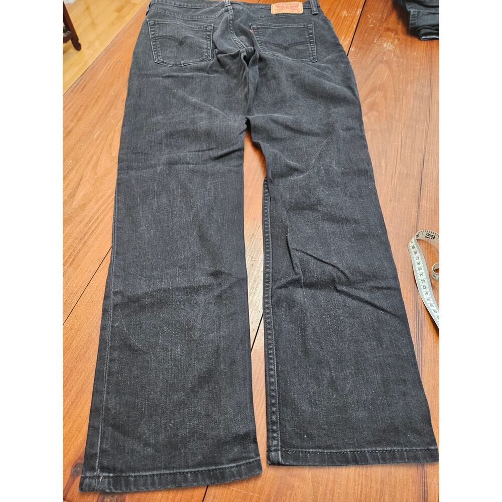 Levi's 514 Straight Fit Black Jeans Men's 34x32 Faded Black Denim - Picture 9 of 9